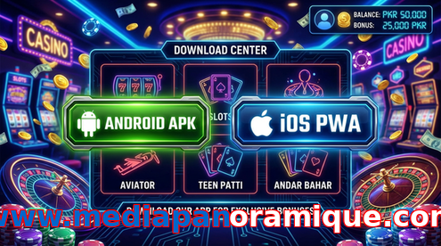 Main screen of Www.mediapanoramique.com download page for PK players